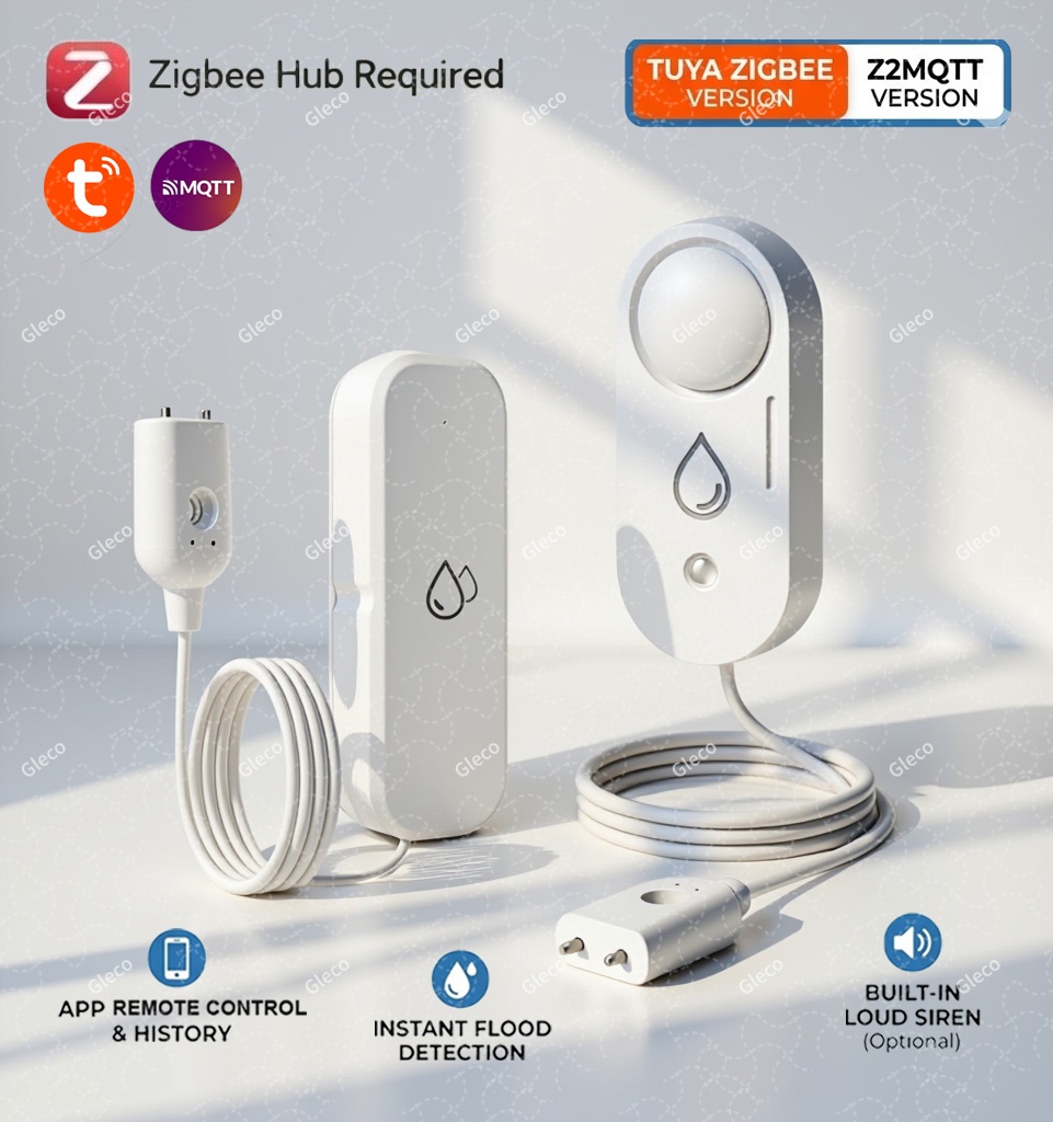 Water Alarm Sensor - Zigbee 누수 센서 옵션 사운드 알람