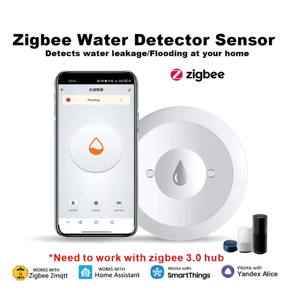 Water Alarm Sensor - Tuya ZigBee 3.0 물 센서와 함께