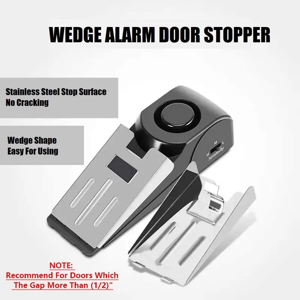 업그레이드된 120dB 휴대용 쐐기형 도어 스토퍼 알람 - Door Stop Alarm 리뷰 및 가격
