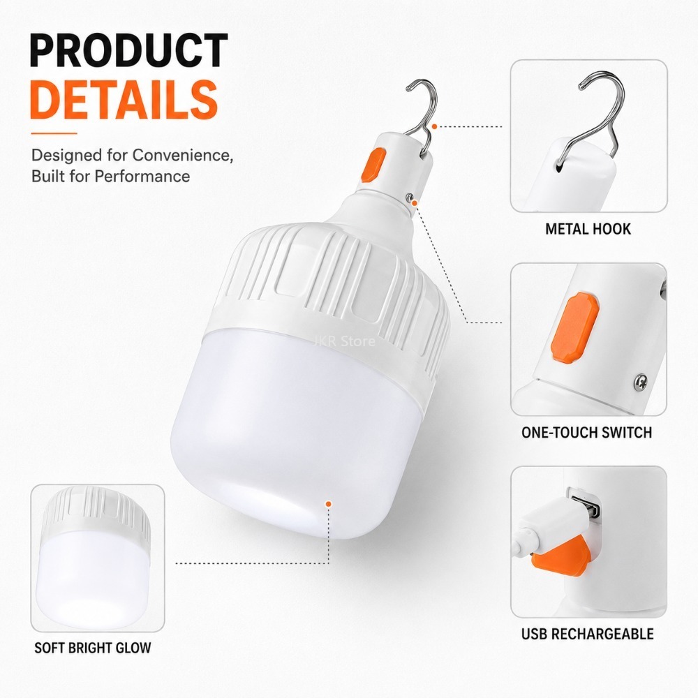 USB 충전식 캠핑 라이트 휴대용 LED 랜턴 텐트,  - Power Outage Light 리뷰 및 가격