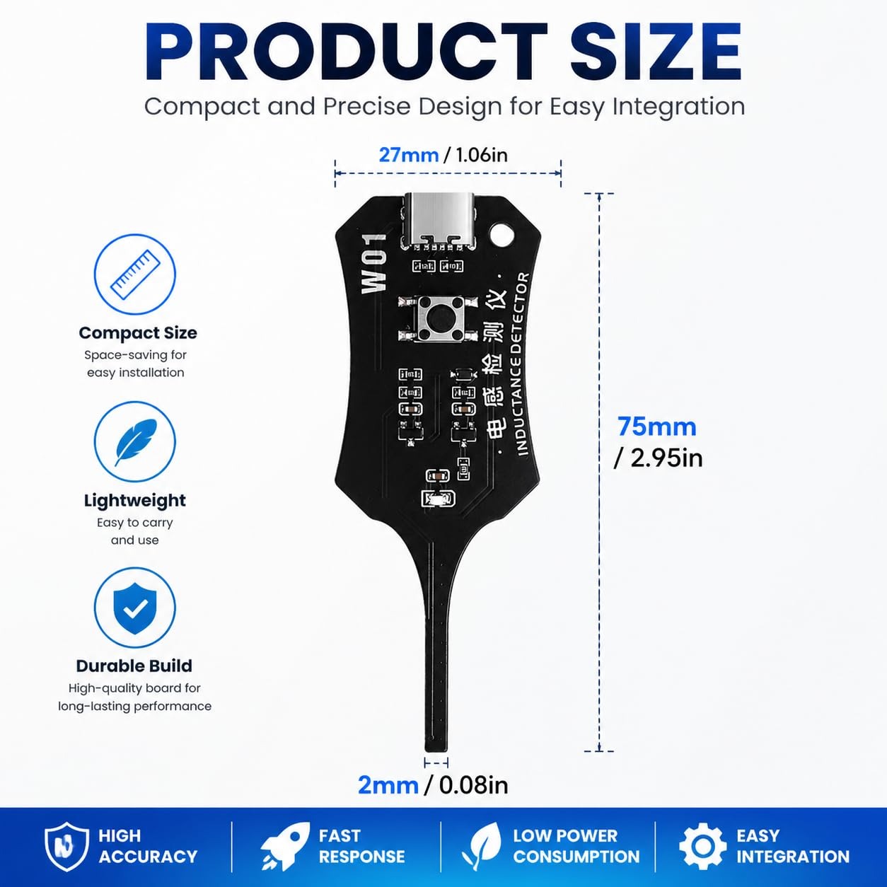 W01 유형 C 인덕턴스 테스터 메인보드 코일 테스터  - Co Detector Plug 리뷰 및 가격