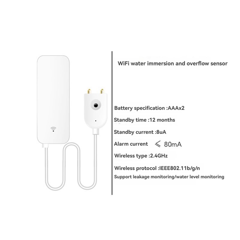 DTEN-Tuya WIFI 스마트 누수 센서 물 넘침  - Water Alarm Sensor 리뷰 및 가격