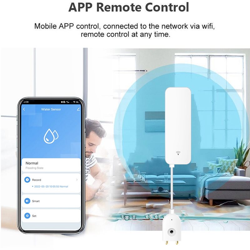 DTEN-Tuya WIFI 스마트 누수 센서 물 넘침  - Water Alarm Sensor 리뷰 및 가격