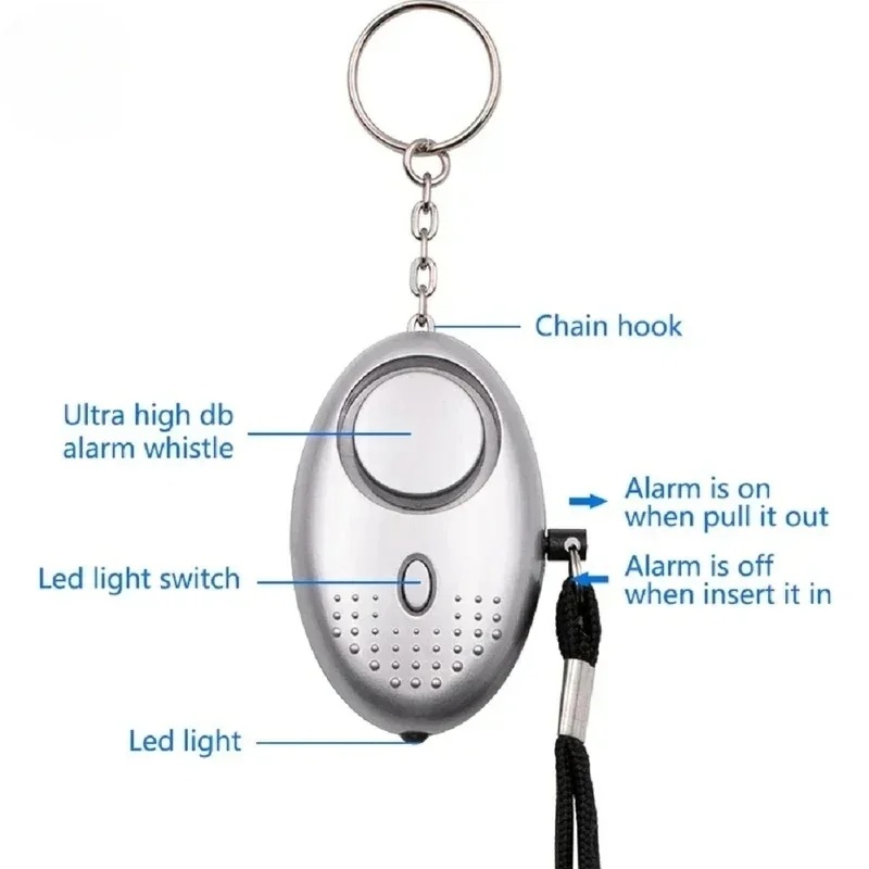 1/2개입 자기방어 알람, 여학생 및 여성 안전 보호  - Personal Alarm Keychain 리뷰 및 가격