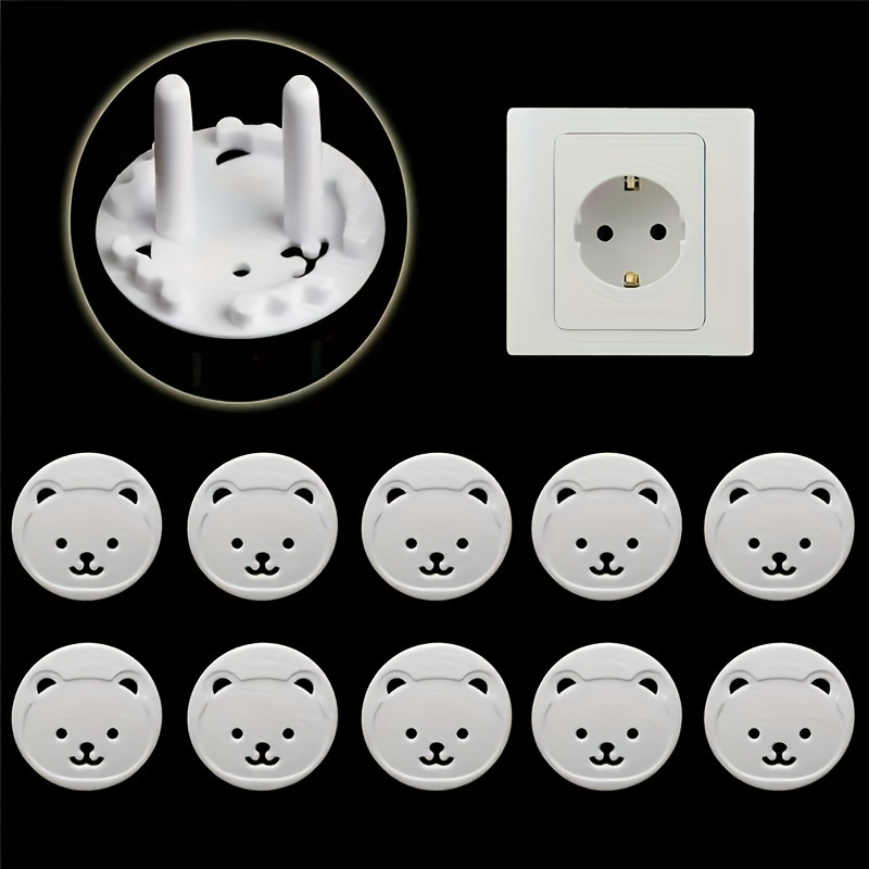 10pcs 곰 EU 전원 소켓 콘센트 아기 어린이 어린 - Outlet Cover Baby 리뷰 및 가격
