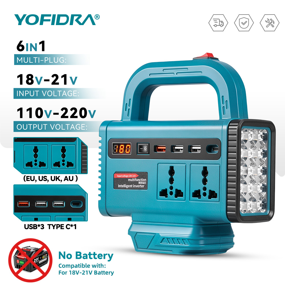 요피드라 220V 휴대용 파워 인버터 야외 비상 전원  - Power Outage Light 리뷰 및 가격