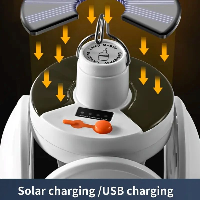 후크가있는 태양열 충전 조명 다중 조명 모드 접이식 휴 - Power Outage Light 리뷰 및 가격
